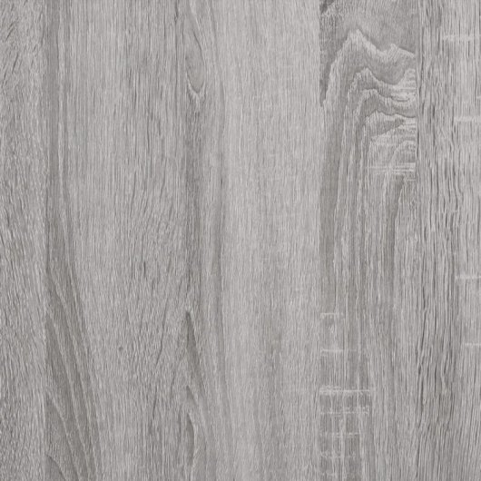Secretária Vidaxl com Prateleiras de Ferro e Madeira Cinza Sonoma 135x50x90cm