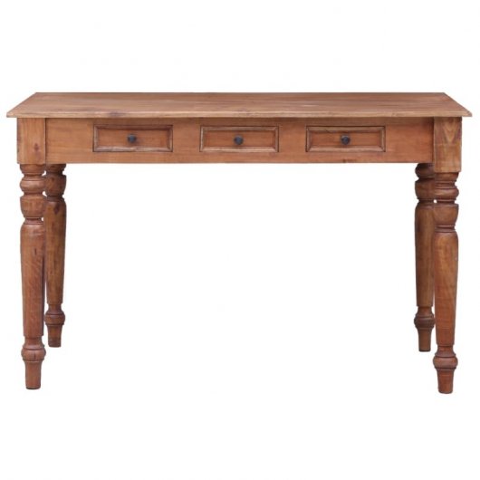 Vidaxl Escritorio Con Cajones De Madera Maciza Reciclada 117x57x75 Cm