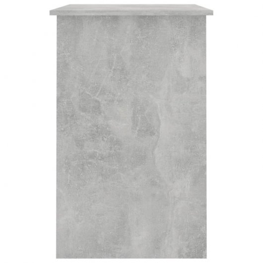 Vidaxl Bureau Contreplaqué Gris Béton 100x50x76 Cm