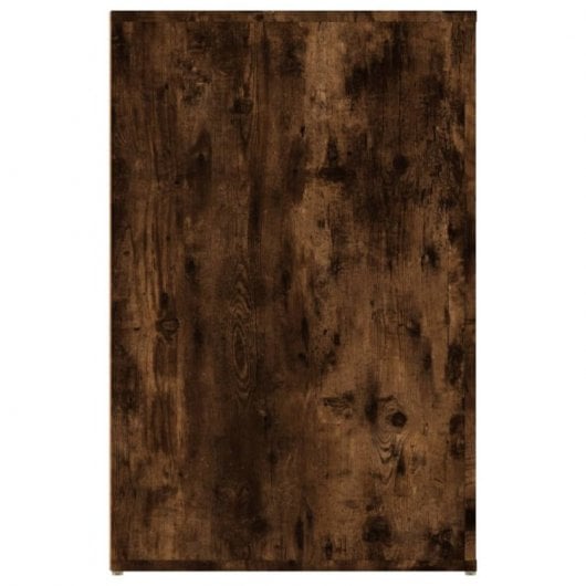 Vidaxl Bureau Contreplaqué Chêne Fumé 100x49x75 Cm
