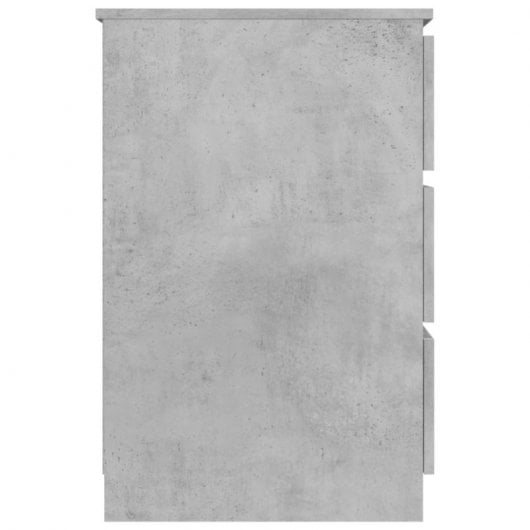 Bureau Vidaxl contreplaqué gris 140x50x77 Cm