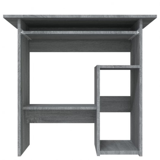 Mesa de madeira compensada Vidaxl Sonoma cinza 80x45x74 cm