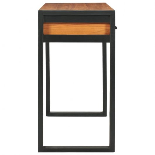 Secretária Vidaxl com 2 gavetas Madeira teca reciclada 100x40x75 cm