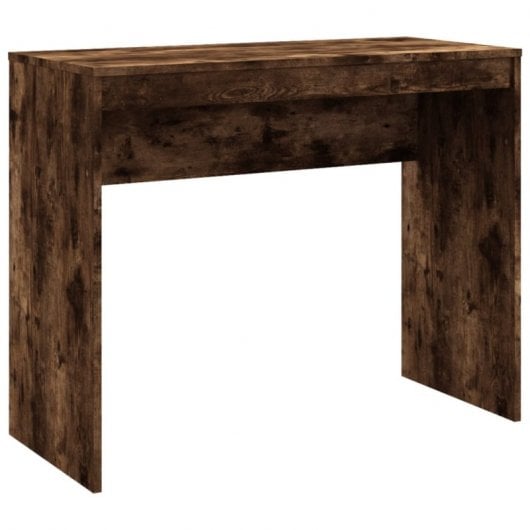 Mesa de contraplacado Vidaxl Carvalho fumado 90x40x72 cm