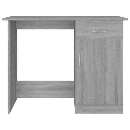 Vidaxl bureau contreplaqué Sonoma gris 100x50x76 Cm