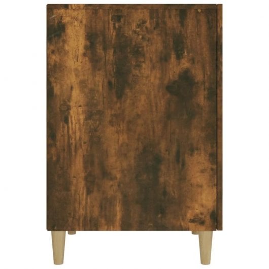 Mesa Vidaxl em contraplacado de carvalho fumado 140x50x75 cm