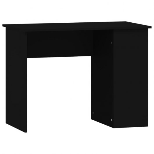 Vidaxl Bureau Contreplaqué Noir 100x55x75 Cm