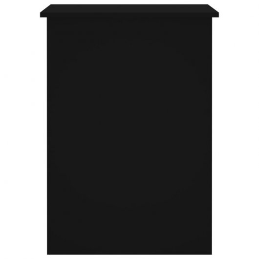 Vidaxl Bureau Contreplaqué Noir 100x55x75 Cm