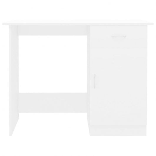 Mesa de madeira compensada branca Vidaxl 100x50x76 cm