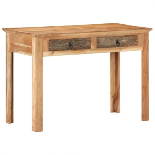 Mesa de madeira maciça reciclada Vidaxl 110x50x75 cm
