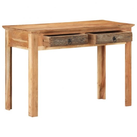 Mesa de madeira maciça reciclada Vidaxl 110x50x75 cm