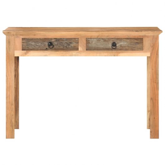 Mesa de madeira maciça reciclada Vidaxl 110x50x75 cm