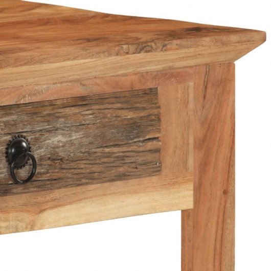 Mesa de madeira maciça reciclada Vidaxl 110x50x75 cm