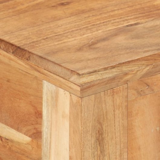 Mesa de madeira maciça reciclada Vidaxl 110x50x75 cm