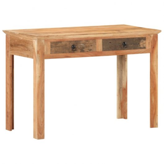 Mesa de madeira maciça reciclada Vidaxl 110x50x75 cm