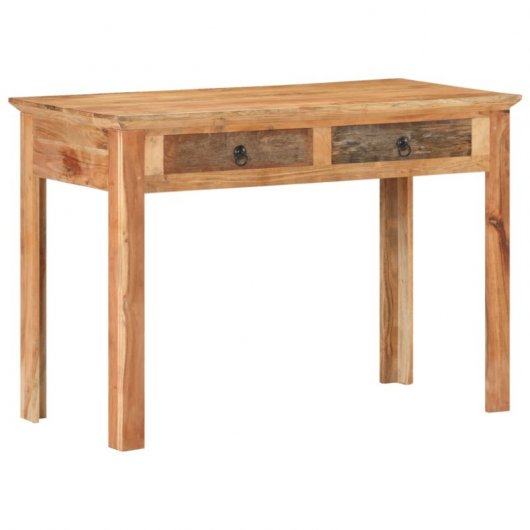 Mesa de madeira maciça reciclada Vidaxl 110x50x75 cm