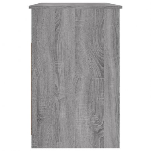 Mesa Vidaxl com gavetas contraplacado cinzento Sonoma 102x50x76 cm