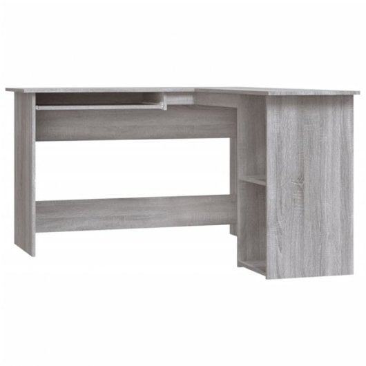 Vidaxl Mesa de Canto Contraplacado Cinzento 120x140x75 Cm