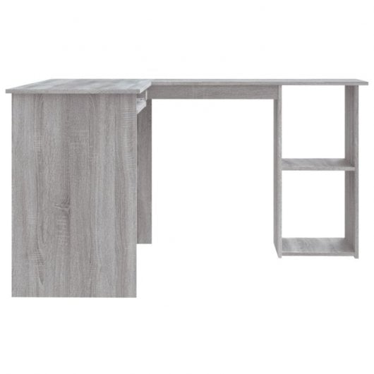 Vidaxl Mesa de Canto Contraplacado Cinzento 120x140x75 Cm