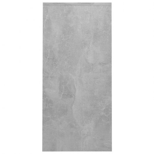 Mesa para caderno de madeira compensada cinza concreto Vidaxl 102,5x35x75 cm