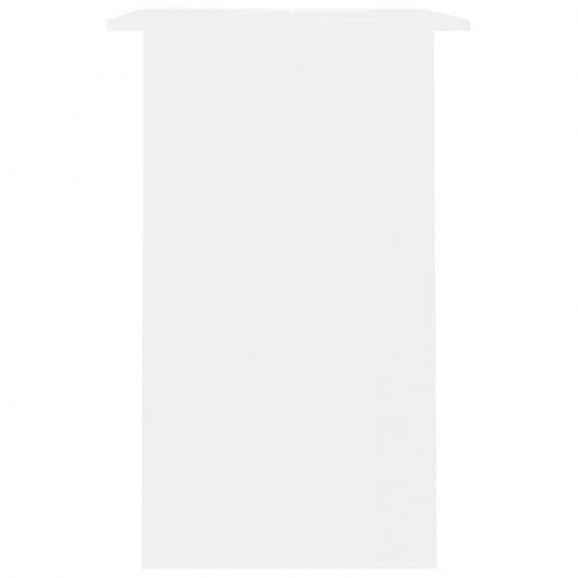 vidaXL Escritorio de madera contrachapada blanco 90x50x74 cm