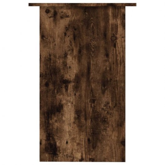 Mesa de contraplacado Vidaxl cor carvalho fumado 90x50x74 cm