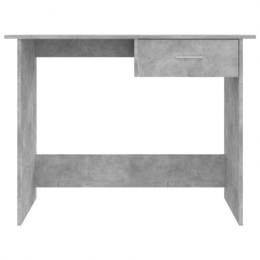 Vidaxl bureau en aggloméré gris béton 100x50x76 Cm