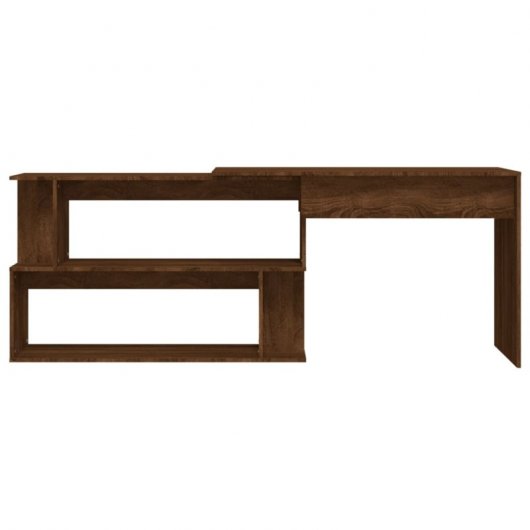 Vidaxl Bureau d'angle Contreplaqué Couleur Chêne 200x50x76cm