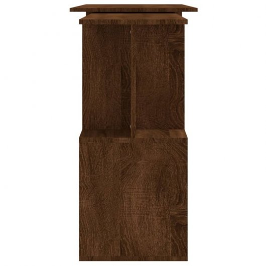 Vidaxl Bureau d'angle Contreplaqué Couleur Chêne 200x50x76cm