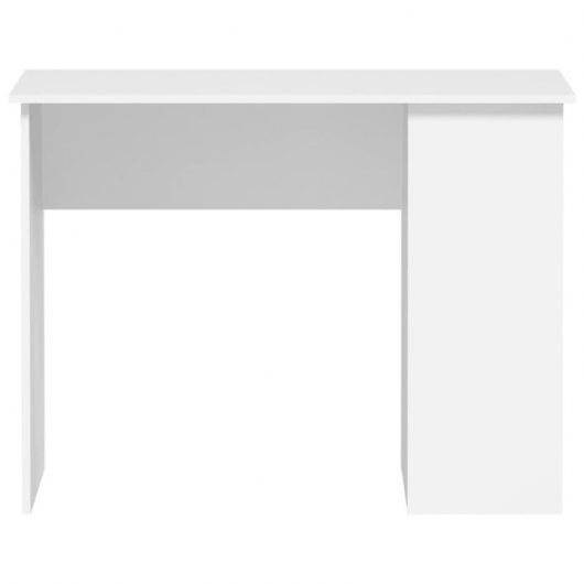 Mesa de madeira compensada branca Vidaxl 100x55x75 cm