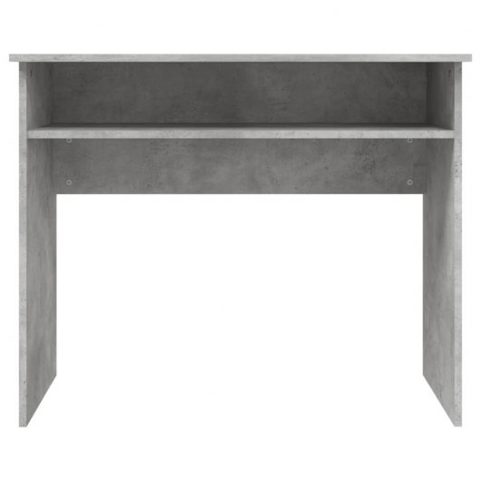 Vidaxl bureau en contreplaqué gris béton 90x50x74 Cm