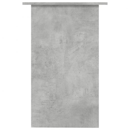 Vidaxl bureau en contreplaqué gris béton 90x50x74 Cm