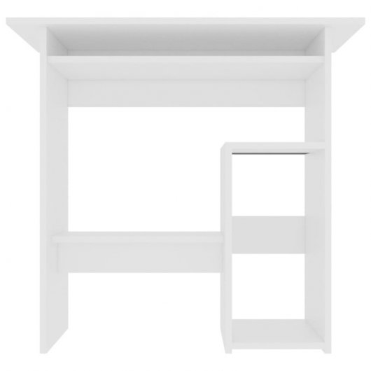 Vidaxl Bureau Contreplaqué Blanc 80x45x74 Cm