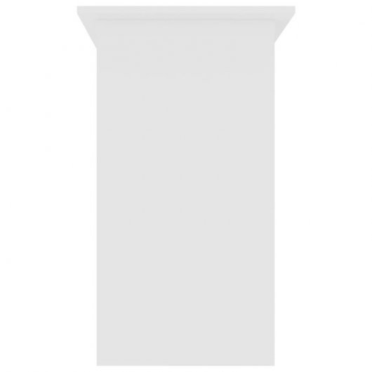 Vidaxl Bureau Contreplaqué Blanc 80x45x74 Cm