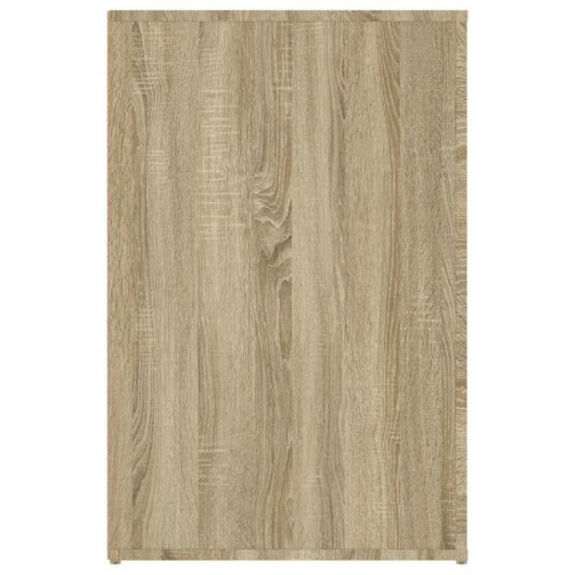 Vidaxl Escritorio Madera Contrachapada Color Roble Sonoma 100x49x75 Cm