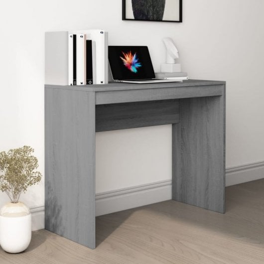 Vidaxl bureau contreplaqué Sonoma gris 90x40x72 Cm