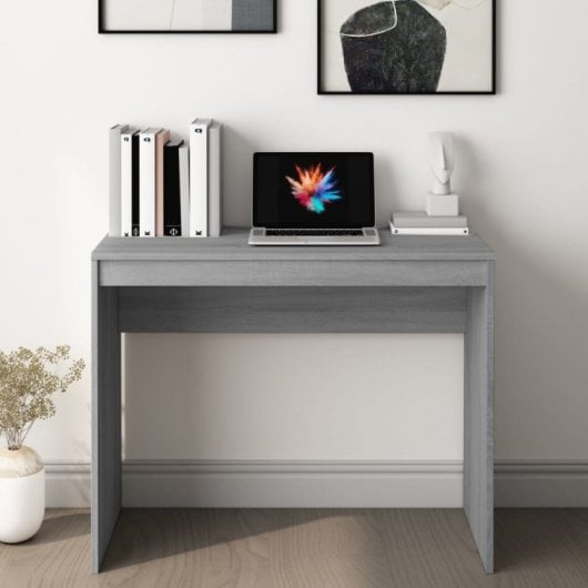 Vidaxl bureau contreplaqué Sonoma gris 90x40x72 Cm