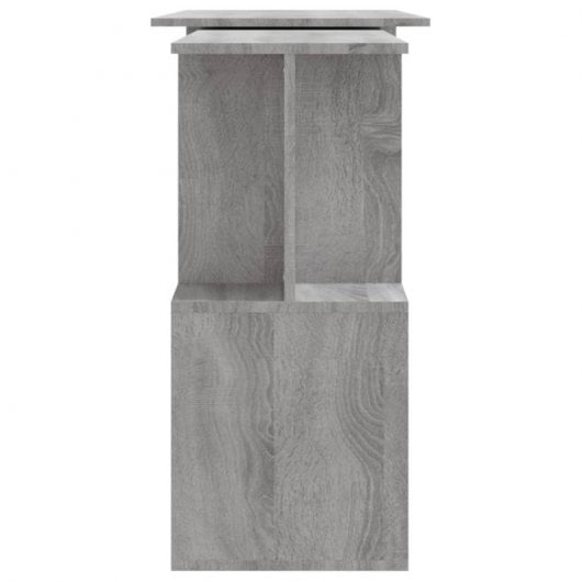 Vidaxl Mesa de Canto Contraplacado Sonoma Cinzento 200x50x76cm