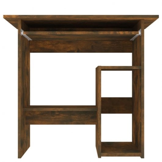 Mesa de contraplacado Vidaxl Carvalho fumado 80x45x74 cm