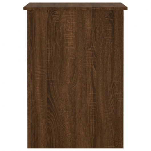 Vidaxl Escritorio De Madera Contrachapada Marrón Roble 100x55x75 Cm