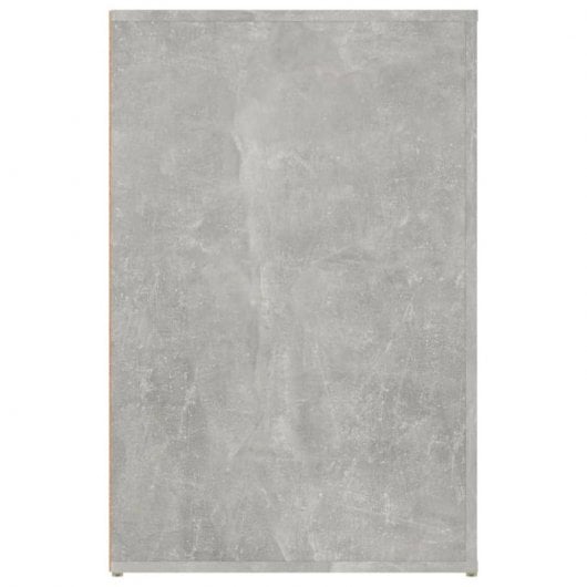 Vidaxl Bureau Contreplaqué Gris Béton 100x49x75 Cm