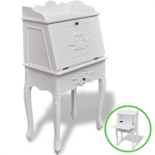 Bureau en bois de style français Vidaxl