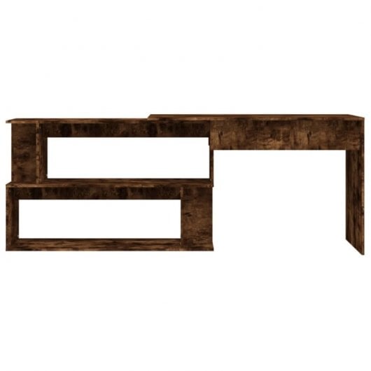 Mesa de canto em contraplacado de carvalho fumado Vidaxl 200x50x76 cm