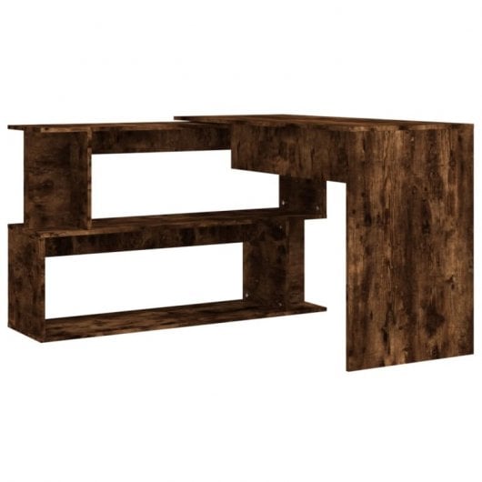 Mesa de canto em contraplacado de carvalho fumado Vidaxl 200x50x76 cm