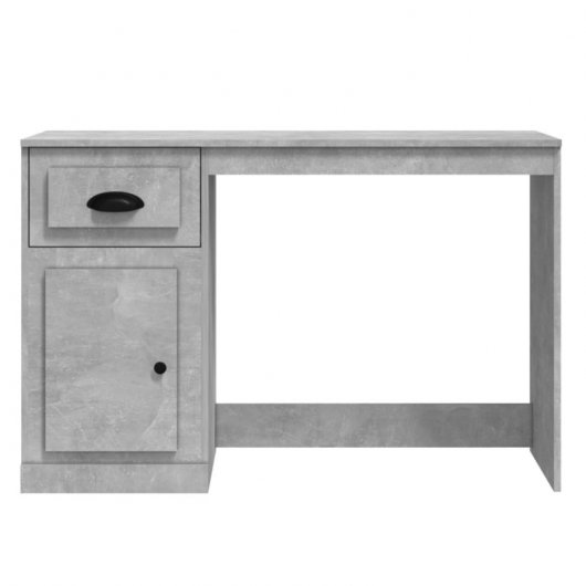 Vidaxl bureau avec tiroir bois béton gris 115x50x75 Cm
