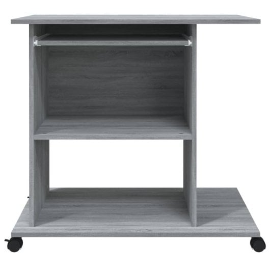 Vidaxl bureau contreplaqué Sonoma gris 80x50x75 Cm
