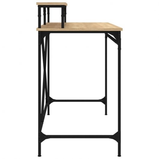Mesa Vidaxl Sonoma em ferro e contraplacado 100x50x90 cm