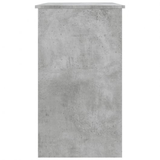 Vidaxl bureau en contreplaqué gris béton 90x45x76 Cm