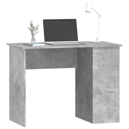 Vidaxl Scrivania in Compensato Grigio Cemento 100x55x75 Cm