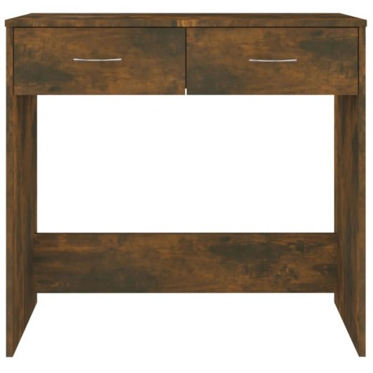 Mesa de contraplacado Vidaxl Carvalho fumado 80x40x75 cm
